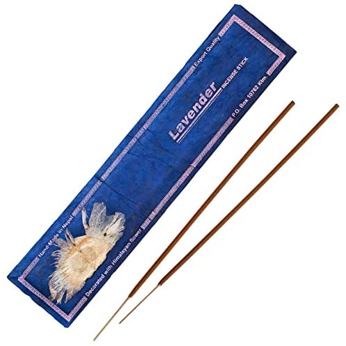 Bodhi® Premium Lavendel Räucherstäbchen, 15 Stück – beruhigend und blumig, für Entspannung und ruhige Abende, aus Nepal, 100% natürlich