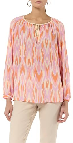 Comma Chiffonbluse mit Allovermuster