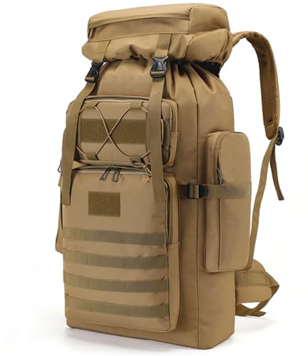 Audingull 80L Wandern Camping Rucksack Taktischer Rucksack für Männer und Frauen Großer wasserdichter Rucksack Rucksackreisen Daypack