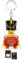 LEGO Iconic Nussknacker Schlüsselanhänger mit LED-Taschenlampe (KE214H) – 9 cm große Weihnachts-Minifigur – festliches Schlüssellicht – Super Geschenk für Kinder & LEGO Fans