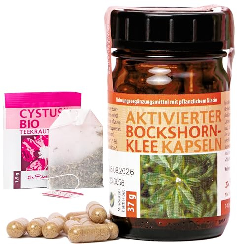 Dr. Pandalis - Aktivierter Bockshornklee Kapseln 1x90St | 1x 90 aktivierte Bio Kapseln - urheimischer Boxhornklee aus Österreich - hochdosiert, reich an Niacin