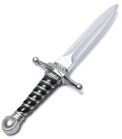 Hoappa PU Foam Short Sword Weapon Toy for Outdoor Play, 15'' Long Fake Dagger Weapon Toy for Costume Accessory, 1 Pack