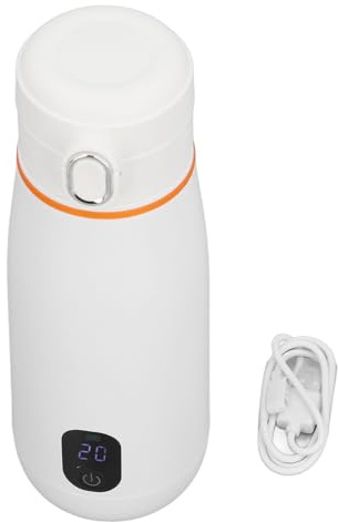 Chauffe-eau Portable avec Chargement USB, Chauffage sans Fil, Formule Thermostatique, Contrôle Intelligent de la Température pour les Voyages en Voiture à L'extérieur