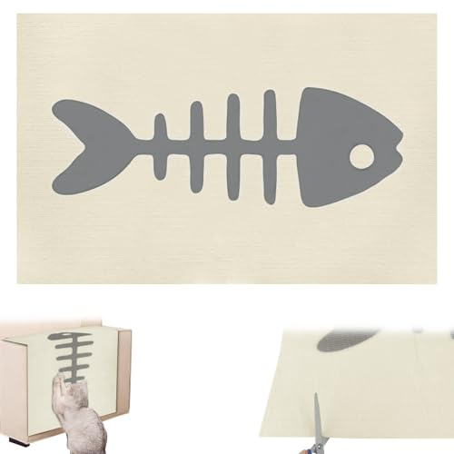 Tiragraffi Divano, Protezione Divano Graffi Gatto, DIY Proteggi Divani Gatti Graffi, Tagliabile Gattaiola per Gatti per la Protezione di Mobili, Divani e Pareti, 80 * 50 cm, Beige