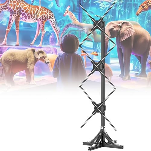 Proiettore ologramma 3D per pubblicità aziendale, display olografico a LED con WiFi e Bluetooth, app e telecomando per insegne e pareti video