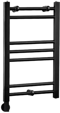 Milano Nero 200W Black Straight Bar Electric Heated Towel Rail Cable Cover - 600 x 400mm