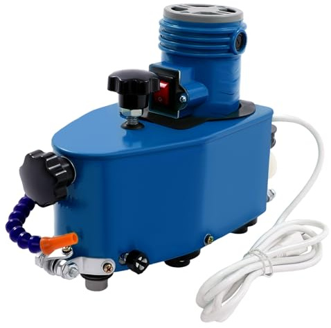 Glass Edge Grinding Machine, 1100W Portable Electric Glass Edge Grinding Machine with 110V Single-Phase Series Motor and Axial Flow Duct Ventilation Mechanism, Glass Edge Polishing Machine (Blue)