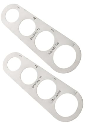 MAGICLULU 2pièces Règle à Spaghetti Doseur Acier Inoxydable Outil De Mesure Pour Portions De Spaghettis Outil De Cuisine Pour Mesurer Les Pâtes