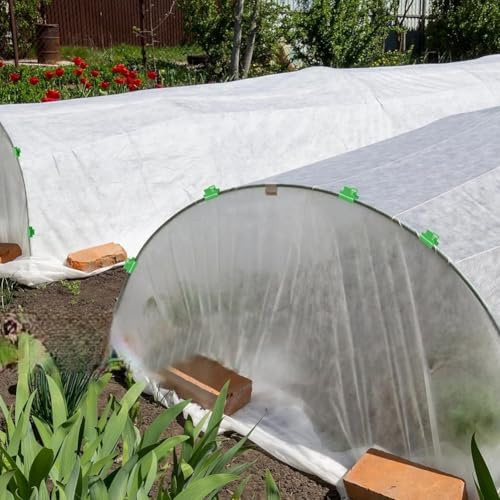 Clip in plastica per serre per aste da 11 mm, morsetti da giardino per fissare reti di copertura per serre, cerchi a tunnel, telo ombreggiante, telaio freddo e (30 pezzi)