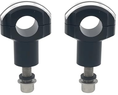 Motorcykelstyrklämmor Höjare Motorcykel 2 Höjd 1 25 Mm Styrhöjare Monteringsklämma(Black)