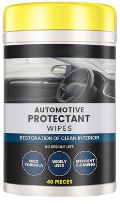 Car Wipes Interior Cleaning, 40 Count Quick Cleaning Wipes, Car Glass for Maintenance Care, All Purpose for Tire, Paint, and Truck Interiors, Garage Home Cleansing Supplies