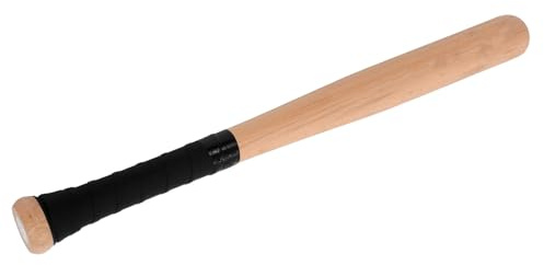 Ciieeo Mazza da Baseball in Legno di Faggio 54 CM Impugnatura Ergonomica e Cinturino Bastone da Baseball Professionale per Allenamento Outdoor Ragazzi e Adulti