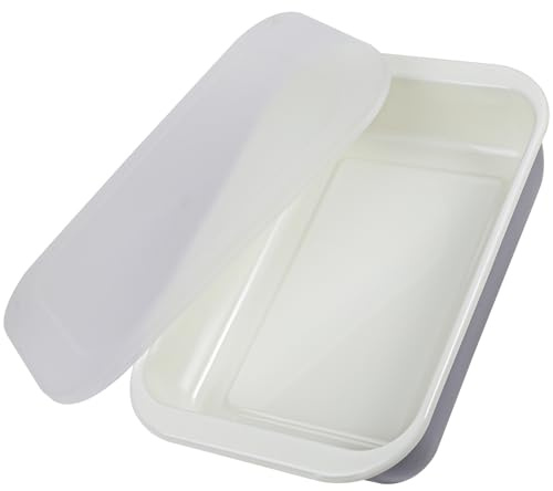 webake Auflaufform Emaille Backform mit Kunststoff Deckel Große Offenform Backblech für Backofen, 37 x 24 x 7 cm