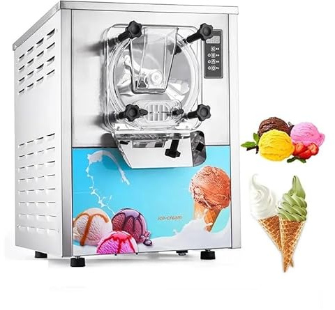 PEIXU Heladera de Helados Duros 1400W, Producción 16‑20L/H, 3 Sabores, Máquina Comercial para Negocios de Alimentación