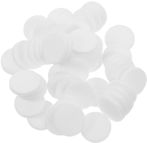 SOESFOUFU Aromatherapie Diffusorpads Ersatz Nachfüllmatten aus Baumwolle 100 Stück Rund 20mm für Diffusoren Geeignet für Auto Luftausströmer und Aromatherapie Halsketten