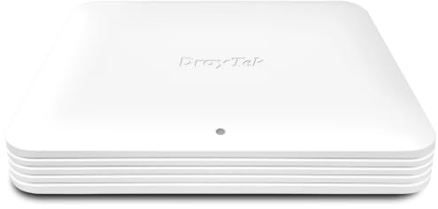 DrayTek VigorAP 1070C Wi-Fi 7 BE 19000 Mesh Wireless PoE Access Point | Tri-Band, Ceiling or Wall Mounted, 10GbE and 2.5GbE Ethernet, Multi-Link Operation (MLO), OFDMA, MU-MIMO, 4K-QAM