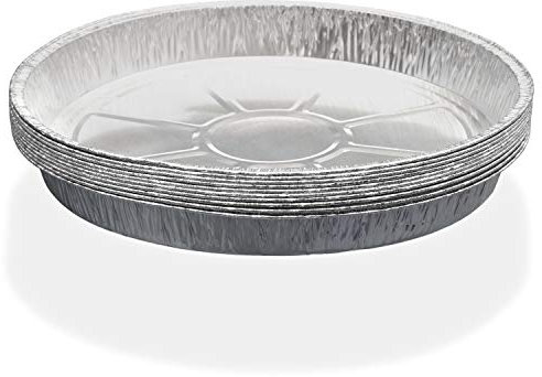 Premium Products Corp. Disposable Drip Pans - 10 Pack -11 Inch by 1 Inch Medium Round Drip Pans - Perfect for Medium, Small & MiniMax Big Green Egg, Kamado Joe Style, Acorn & Weber Grills & Smokers