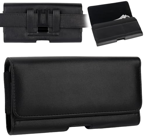 YYTECH Funda de cinturón para iPhone 16 Pro Max, 15 14 13 12 11 Pro Max, cierre magnético, funda para teléfono móvil con soporte para tarjeta de identificación, cinturón para Samsung Galaxy S24 S23