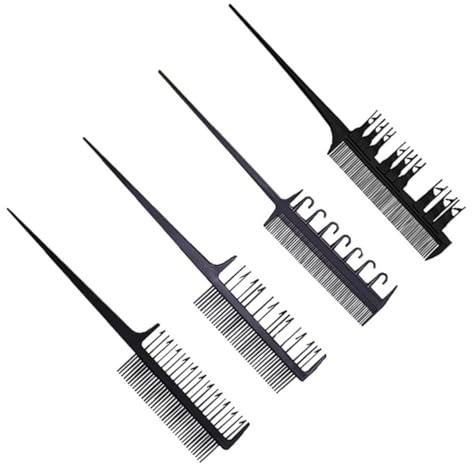 Mikikit Pettine Coda Professionale Per Acconciature Capelli Pettine Per Tinture Capelli Pettini Per Parrucchieri Strumenti Per Colorazione Resistente e Durevole
