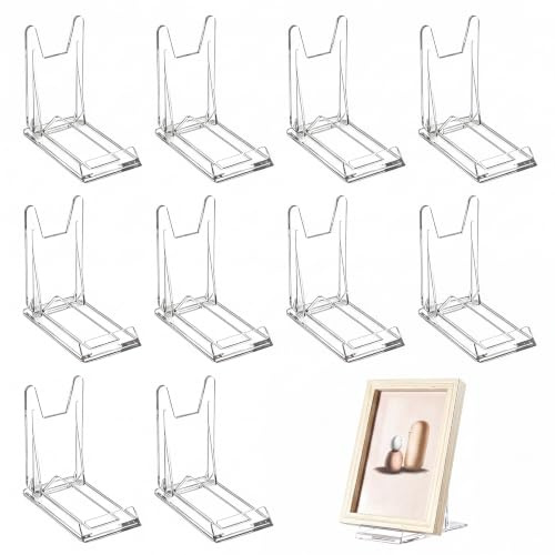 10 Pcs Acrylic Trading Card Display Stand, Book Stand