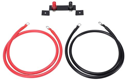 Tbest 4AWG Fjärrbatteriuttag 1,2M Batteri-jumpstolpe Flyttningssats med Höghållfasta Monteringsfästen för UTV ATV Bil Lastbilar Husbil Traktor Båt