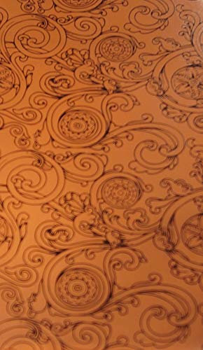 Wachsverzierfolien Ornamente Größe 225 x 90 mm, Farbe kupfer/schwarz