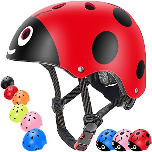 Kinderhelm Jungen und Mädchen Sicherheitsausrüstung, herausnehmbare Innenfutter, verstellbar, bequem, Belüftung für Bick, Roller, Roller, Skateboard, Fahrrad und so weiter