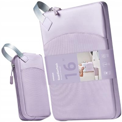 INNOSTYLE Laptopväska 14 tum, Vattentätt fodral med stötskydd, Lila, Lättviktsväska för bärbar dator med fickor för tillbehör. Kompatibel med MacBook Pro/Air, HP ProBook, Dell, ASUS