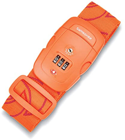 Samsonite Gepäckgurt, Orange Tiger, Combination Lock, Gepäckgurt