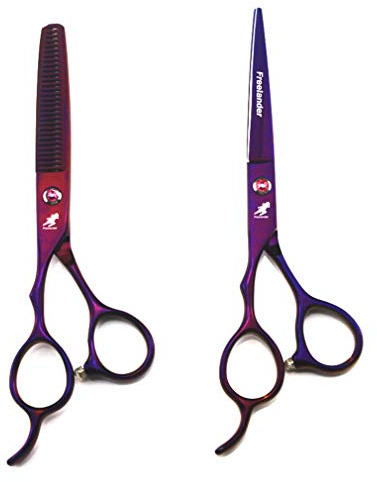 La Mano Izquierda Del Peluquero: Conjunto De Tijeras Profesionales De 6.0 Pulgadas Para Peluquería, Corte Y Adelgazamiento, Para Zurdos, Salones, Barberos, Niños Y Adultos