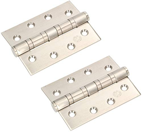 KOTARBAU® 2er Set Edelstahl Türscharnier mit Gleitlagern 100x75mm für Schwerlast Türband
