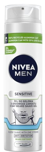 NIVEA MEN Sensitive Gel da barba di 3 giorni per uomo, 200 ml