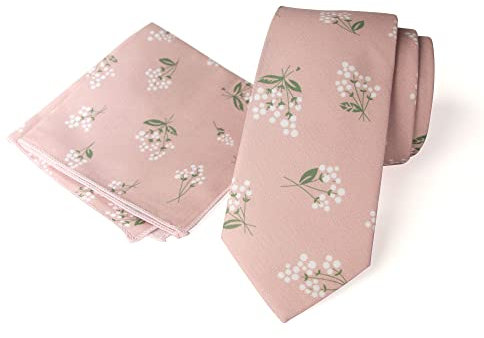 Einstecktuch für Herren aus Leinenmischung mit Einstecktuch und Einstecktuch, 13 Blush Pink, Einheitsgröße