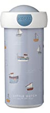 Mepal - Gourde Campus - Gobelet pour Boire Little Dutch - Gourde Étanche pour Enfants - Tasse pour Boire Réutilisable - Sans BPA et Lavable au Lave-Vaisselle - 300 ml - Sailors Bay