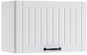 Vicco Badschrank Fame-Line, Weiß Landhaus, 60 x 40 cm | Flach, wandhängend zur Aufbewahrung von Badezimmerutensilien
