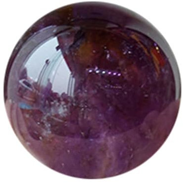 DECORN Esfera de Bola de Piedra Preciosa Natural Amatista + Soporte - Mano Tallada Decorativas Bolas de Cristal Bolas de meditación para brujería Sanación Chakra Limpieza,1.2in(3cm)