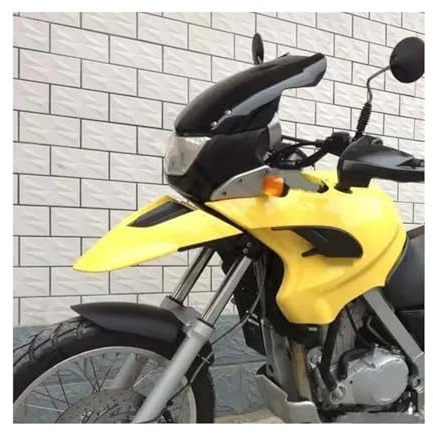ECZDDEFS Motorrad Windschild Windschutzscheibe Für Motorrad Windabweiser Für B&MW F650GS F 650 GS F 650GS F650 GS 2004 2005 2006 2007(Schwarz)