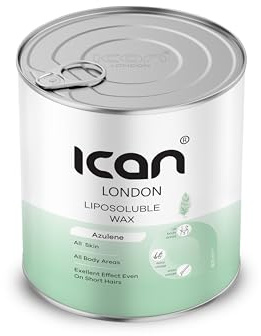 Ican London Azulene Liposoluble Haarentfernungsstreifenwachs, Dose, 800 ml