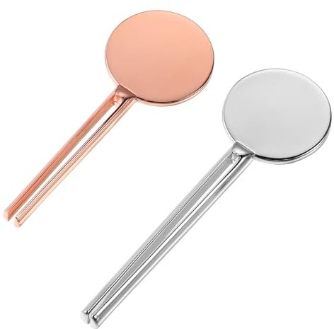 Thinp 2 Stück Tubenquetscher,Edelstahl Tubenausdrücker,Metall Zahnpasta Squeezer,Zahnpasta Tubenpresse,Tubenaufroller für Küche Bad Studio Schuhcreme Zahnpasta Haarfärbemittel Handcreme Pigmente