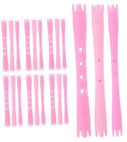 CTIRCHIU 90pièces Tiges De Permanente Pour Cheveux Courts Et Outils De Coiffure Plastique Avec Design Creux Et Ondulé Tiges De Boucle Pratiques Pour Salon Et Usage Domestique