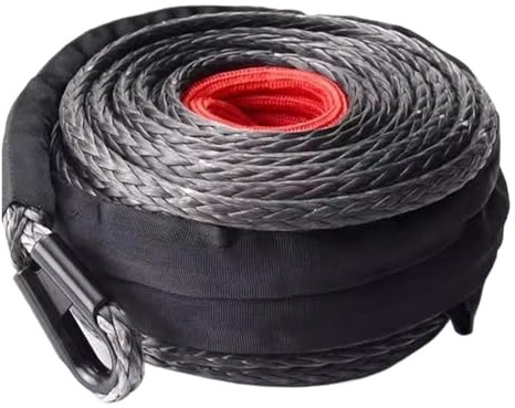 para Coche, camión, Remolque, SUV 2 Cuerdas de Remolque sintéticas de 12 mm x 28 m for cabrestante, Accesorios for Coche, Correa de Remolque Todoterreno for vehículos Todoterreno y SUV.