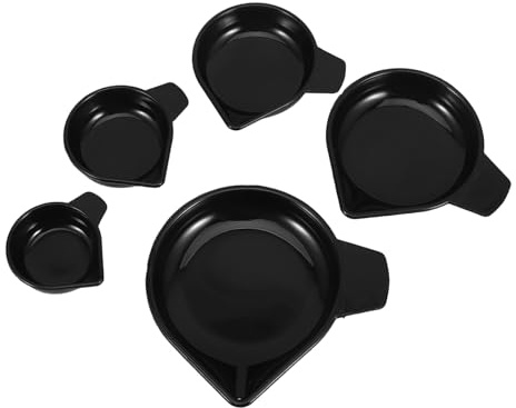 Cabilock Plateau de Pesée Plastique Lot de 5 Mini Coupelles pour Bijoux Liquides et Poudres Récipient Hygiénique Compact pour Laboratoire et Usage Alimentaire Léger et Précis Pesage