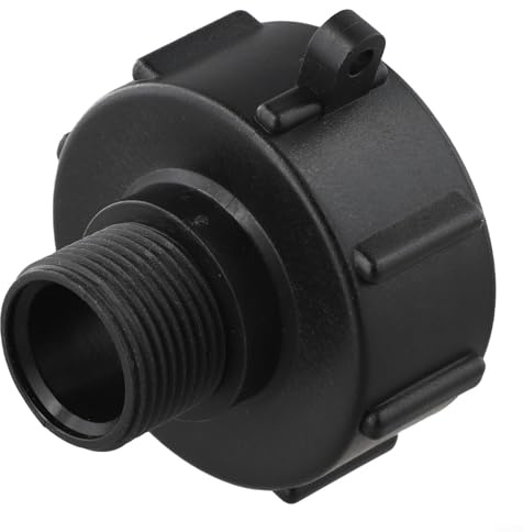 Adaptador de conexión para tambor de agua IBC con extremo hembra S60x6 y rosca de manguera macho de 1 pulgada para estabilidad