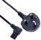 2 Pin Mains Power Lead Fig Figure 8 Right Angle Flat Cable Compatible with Samsung Panasonic JVC Philips LG Sony TV | Canon Pixma HP Brother Epson Printer | Asus Toshiba Laptop Charger UK Wall Cord 2m