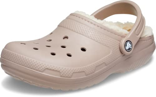 Crocs Unisex Adulto Classic Lined Clog Sabot, Mushroom/Bone, 39/40 EU