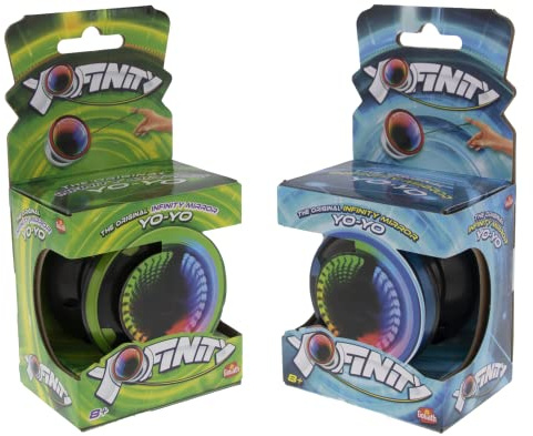 Goliath Toys 925551.012 Yofinity Yo, beleuchteter Spiegeleffekt, 2 Stück, zufällige Farbe (rot, blau, grün) für Kinder und Jugendliche – ab 7 Jahren, Mehrfarbig