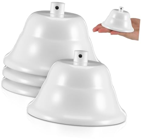 UPKOCH Piastra di Copertura Facile da Montare e Smontare in Ferro Bianco per Lampadario Accessori per Lampade da Soffitto 4 Pezzi 90mm per Decorazioni DIY