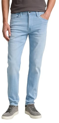 TOM TAILOR Denim herrjeans Bryden Tapered, 37701 - Ljusblå, 32W x 32L