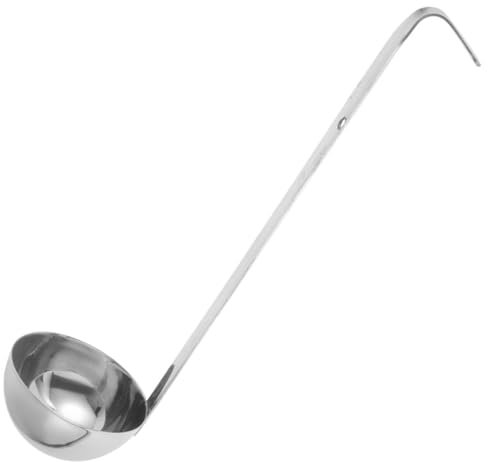 Garneck Louche De Cuisine Inox Robuste Avec Crochet Cuillère Mesure Étanche Pour Soupe Pâtisserie Et Service Au Restaurant Ustensile Polyvalent Pour Maison Et Professionnel