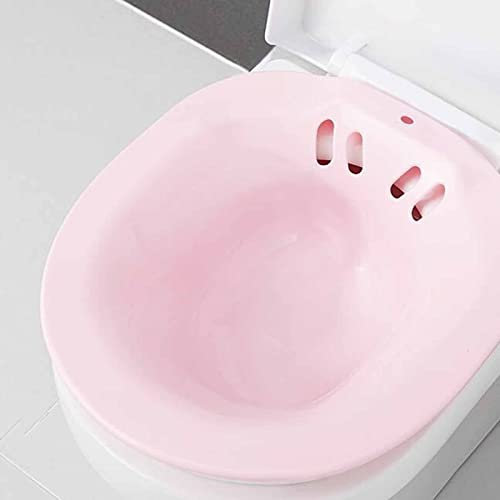KHYTEBV Sitz Bath Tub Over The Toilet,Steam Seat Postpartum Care -with Flusher,Portable Foldable Hanging Toilet Sitz Bath Washing Bidet Bowl for Pre